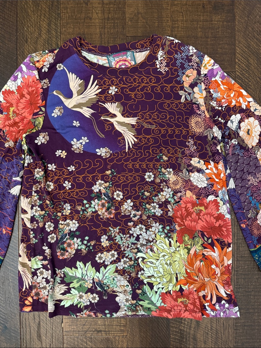 Johnny Was Phoenix Kimono Sleeve Tee - Picture 5 of 11